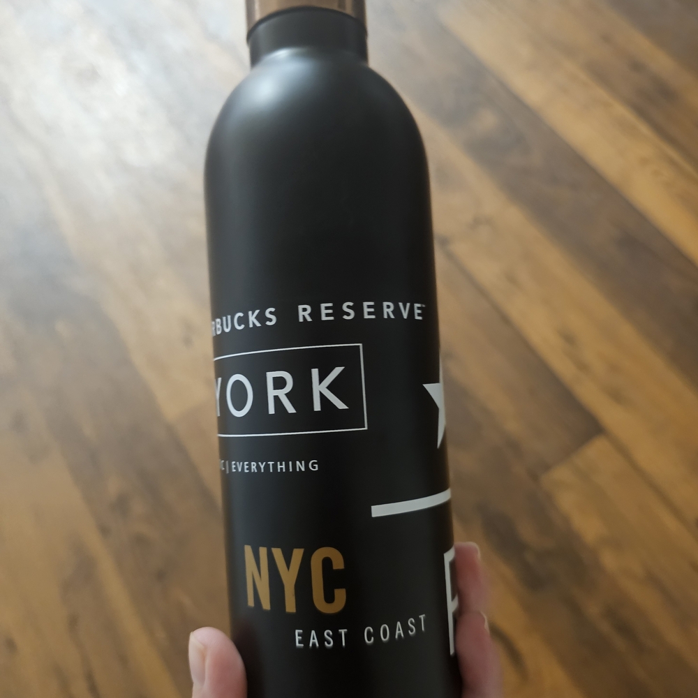 Starbucks Reserve Black and Gold Thermos